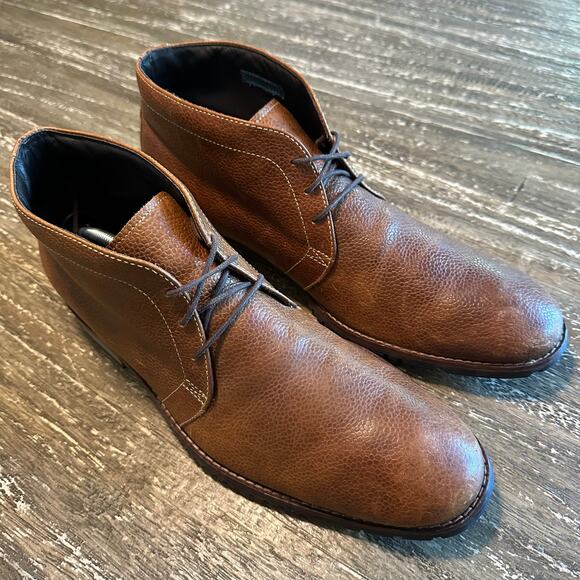 Cole Haan Nike Air Lace-Up Ankle Boots Waterproof Leather Brown Men’s Size 11.5 main image 10